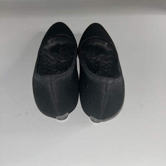 Vivaia Women’s Black Knit Wedge Pumps Size 41.5 US 10 Eco Friendly Heel Shoes - Picture 3 of 7